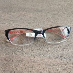 COVERGIRL Black and Red Square Glasses Frame